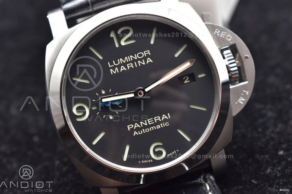 on Black Black Dial  Best Leather Strap VSF P.9010 PAM1312 1:1 Edition 0505
